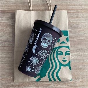Starbucks Halloween Tattoo Grande Size Tumbler